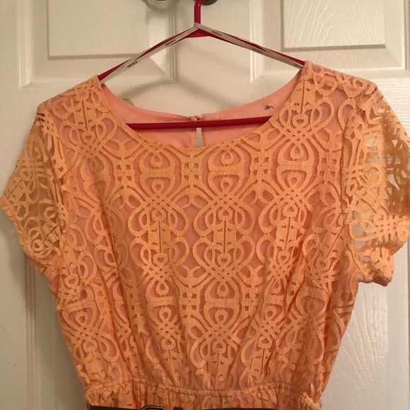 Coral forever21 Babydoll Dress - Picture 2 of 5